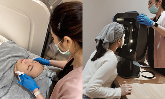 蜂巢皮秒雷射：職人級的前導守護：專業肌膚檢測與溫柔洗卸